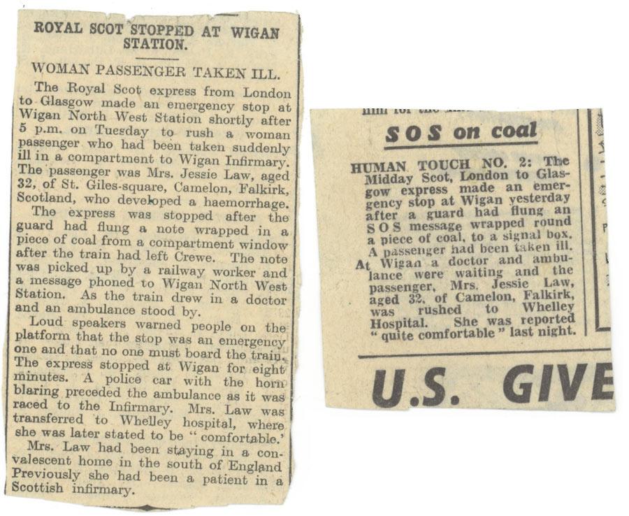 Newspaper clippings x 2 Newspaper clippings x 2
