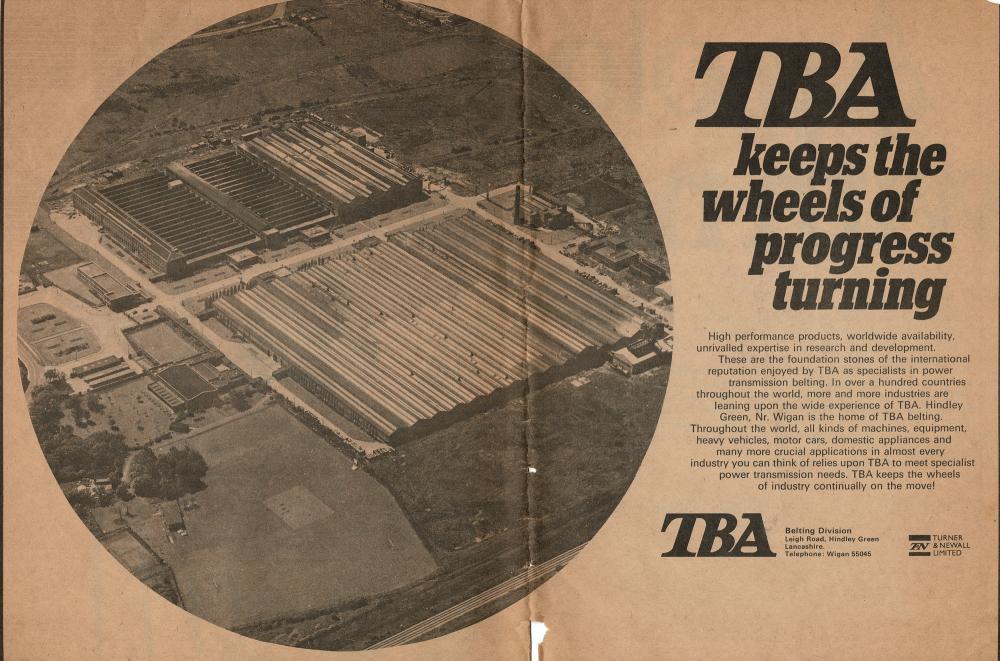 T.B.A. ADVERT 1971 T.B.A. ADVERT 1971