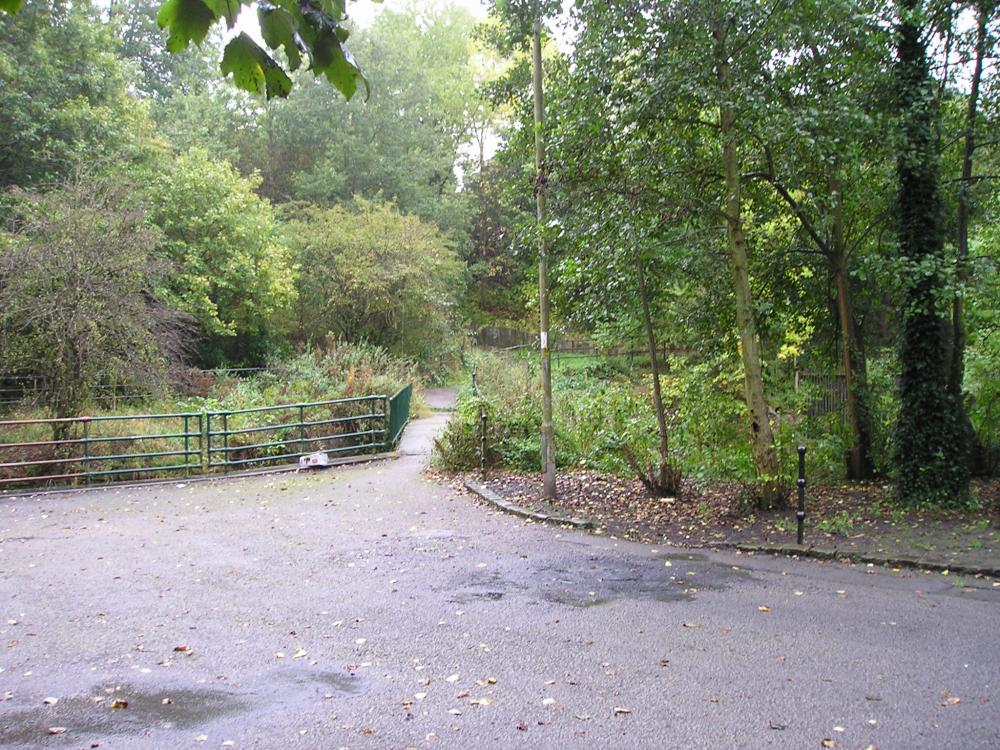 02-10-2009.Bottom of Coppull Lane towards Bottling Wood. 02-10-2009.Bottom of Coppull Lane towards Bottling Wood.