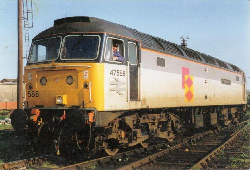 Driver Allan Whittaker at the controls of the 47588 Carlise Currock