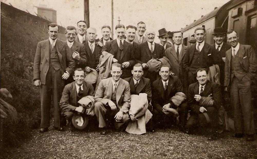 Wigan Corporation workers on an outing