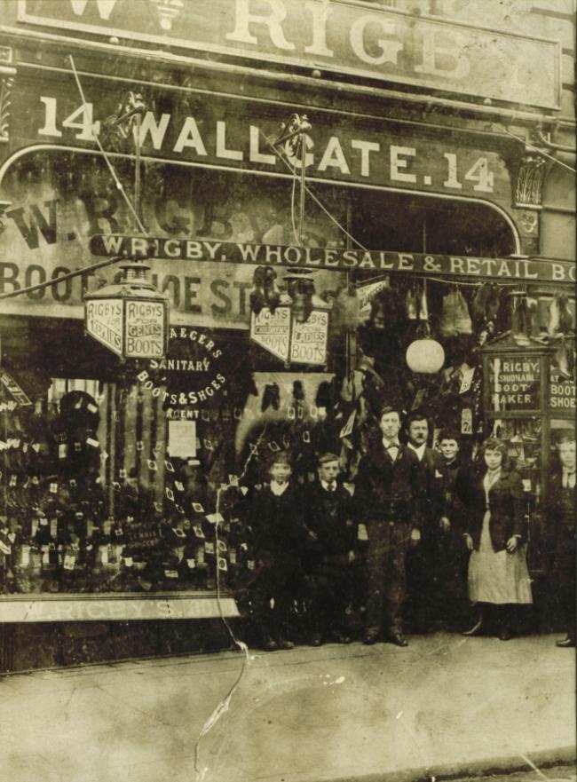 W. Rigby Boot and Shoe Shop, 14 Wallgate.