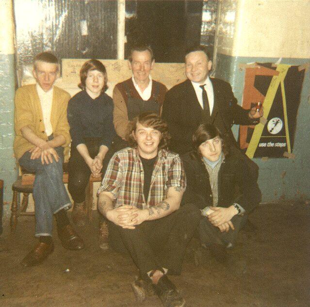 John Brown with workmates at May Mill c1969/70. John Brown with workmates at May Mill c1969/70.