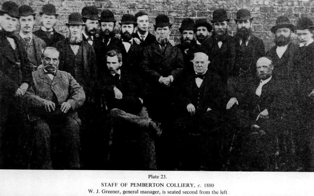 Pemberton Colliery Management 1880