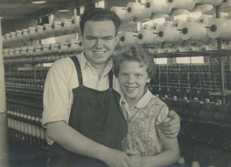 Trencherfield Mill. Tom Penman and ? Trencherfield Mill. Tom Penman and ?