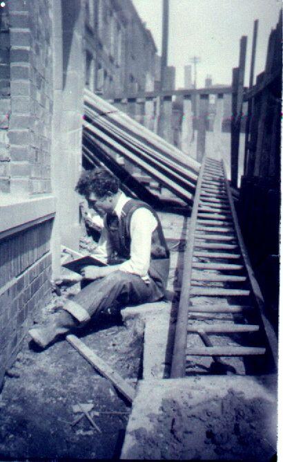 Pointing the brickwork of Crispin Arms. Pointing the brickwork of Crispin Arms.