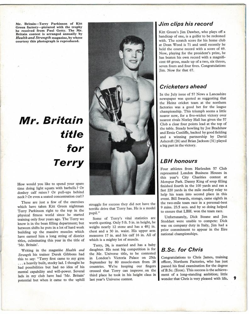 TERRY PARKINSON. MR BRITAIN