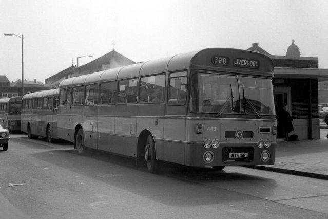 LUT bus at Wigan bus station LUT bus at Wigan bus station