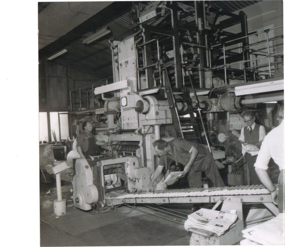 Wigan Observer at Woods Street 1970s Wigan Observer at Woods Street 1970s