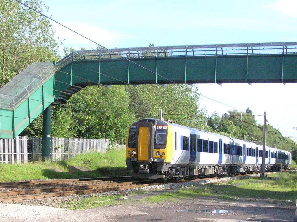 Train at Whitley crossing 1980's?