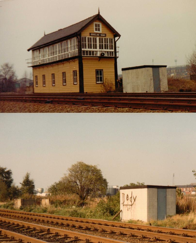 Douglas Bank Signal Box (Before & after) Douglas Bank Signal Box (Before & after)