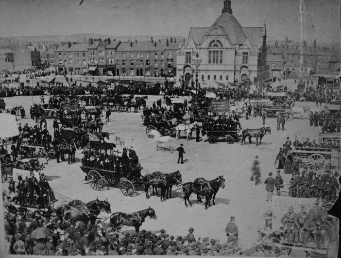 Market Square, Wigan 1890 Market Square, Wigan 1890