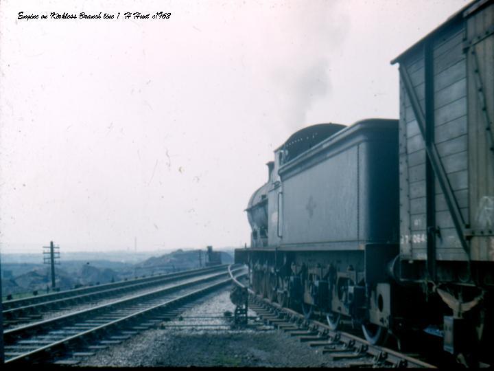 Engine on Kirkless branch line receding