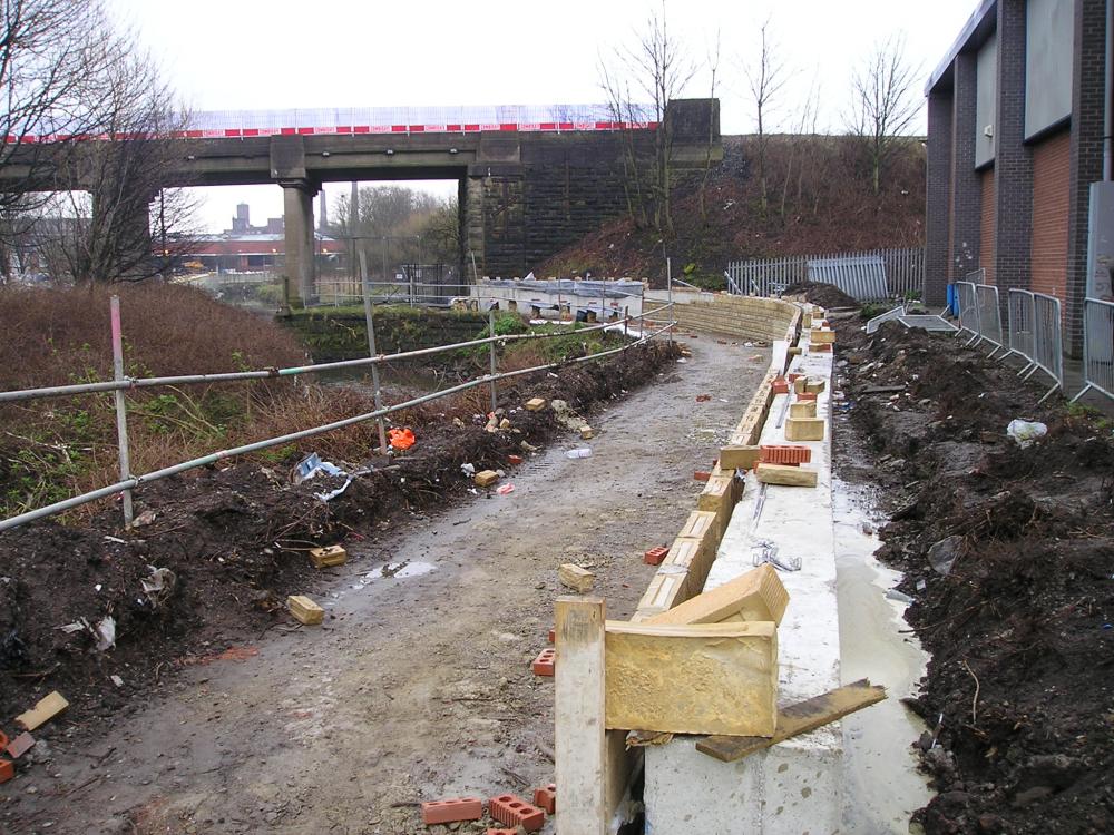 26-03-2008-New path way from "the Saddle" towards the railway viaduct.