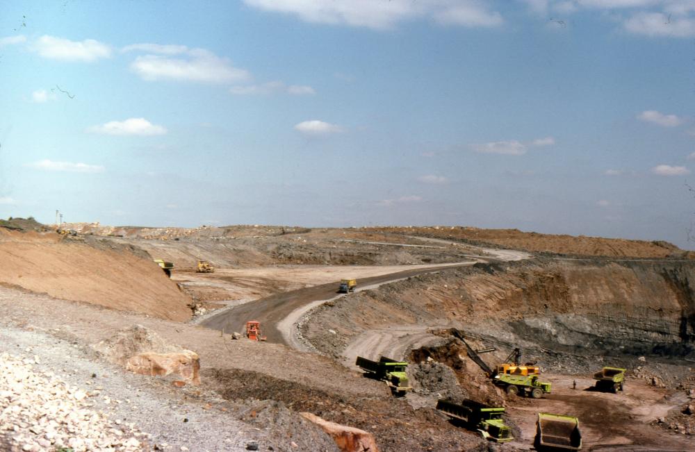 Albert Opencast 1977: Panoramic View 1 Albert Opencast 1977: Panoramic View 1