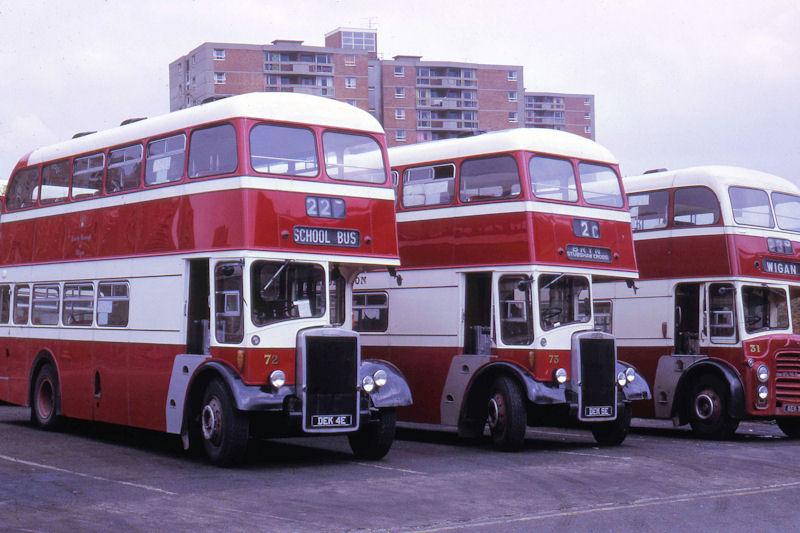 Buses on Station Rd car park