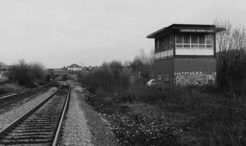 Atherton Goods Yard Signal Box 1990 Atherton Goods Yard Signal Box 1990