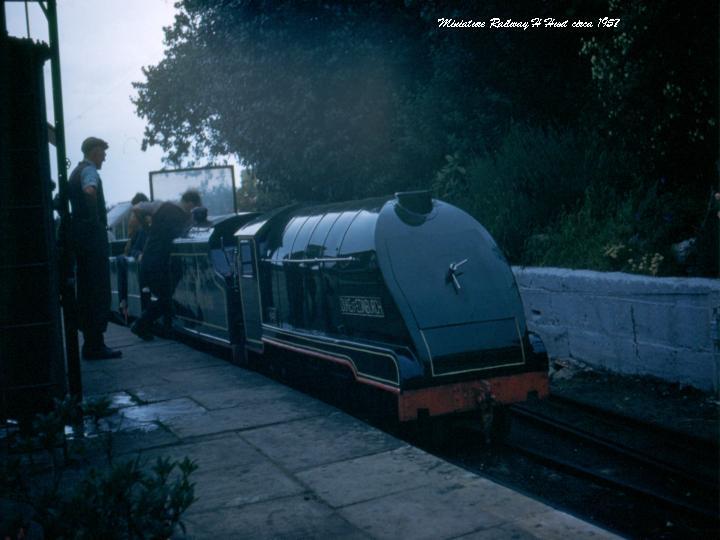 Miniature railway but still steam.