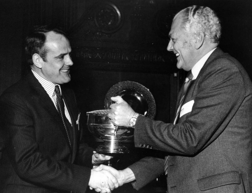 GOSS AWARD to the Wigan Observer at Off-set Awards London 1982 GOSS AWARD to the Wigan Observer at Off-set Awards London 1982
