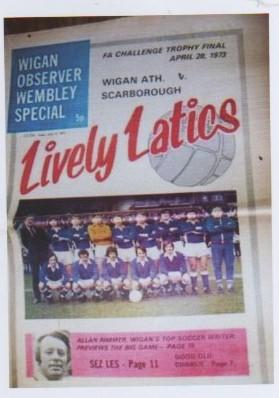 Lively Latics FA Trophy 1973.