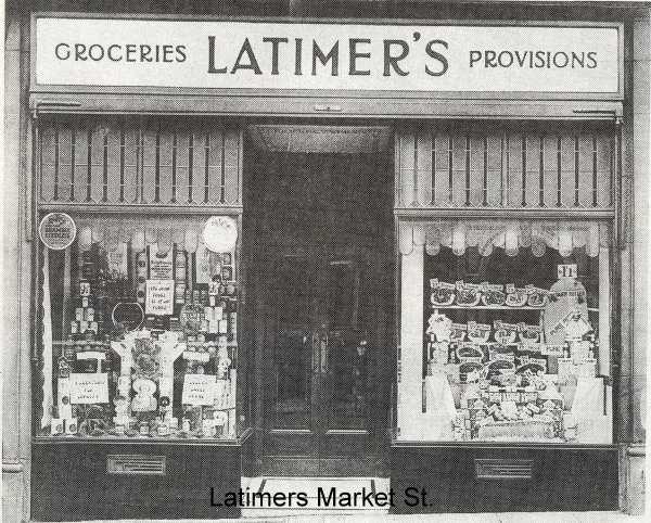 Latimer's Grocers, Market Street, Wigan.