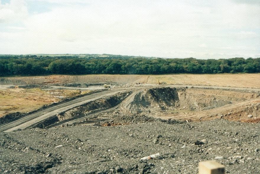 Open cast mining of the Alexandra site in 1985