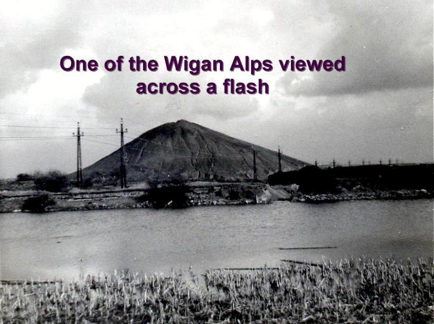 One of the Wigan Alps viewed across a flash. One of the Wigan Alps viewed across a flash.