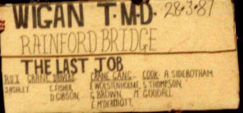 Names from 'last job photo' Names from 'last job photo'