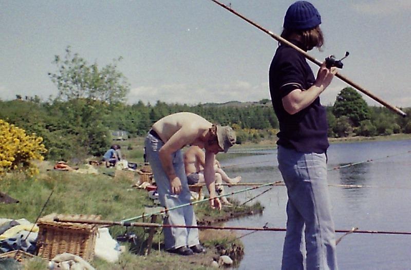 Fishing at a Dumfries Loch. abt.1977