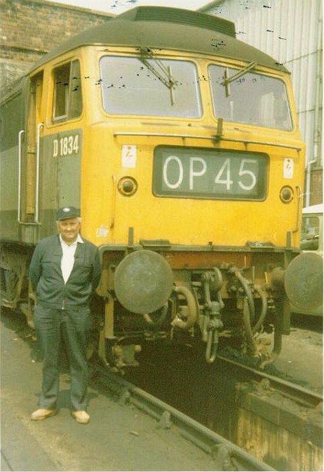 Driver Allan Whittaker - Springs branch depot late 1970's.
