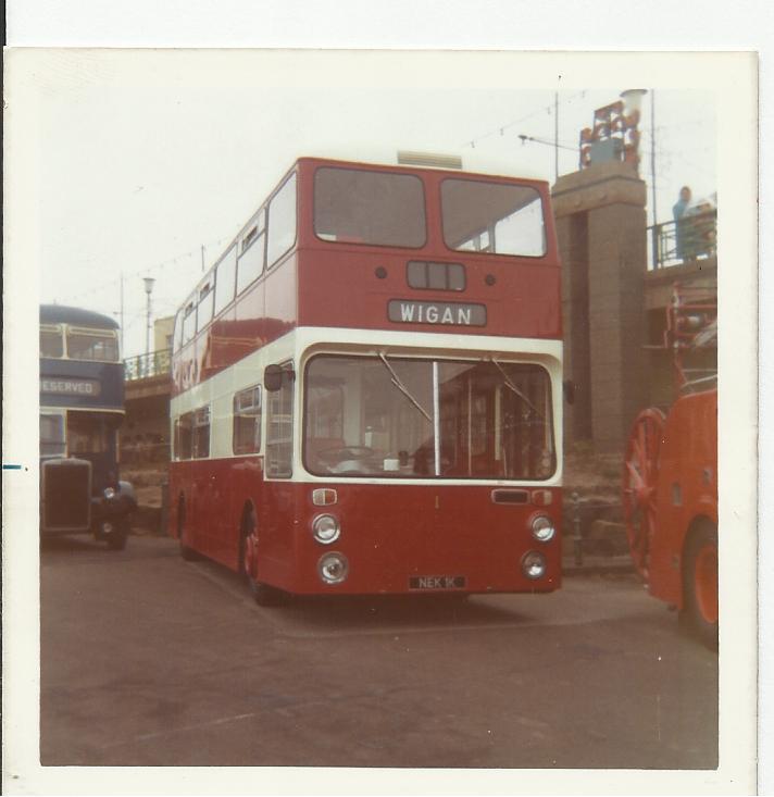 W C T bus  fleet No 1,    NEK 1 K      reg in 1972
