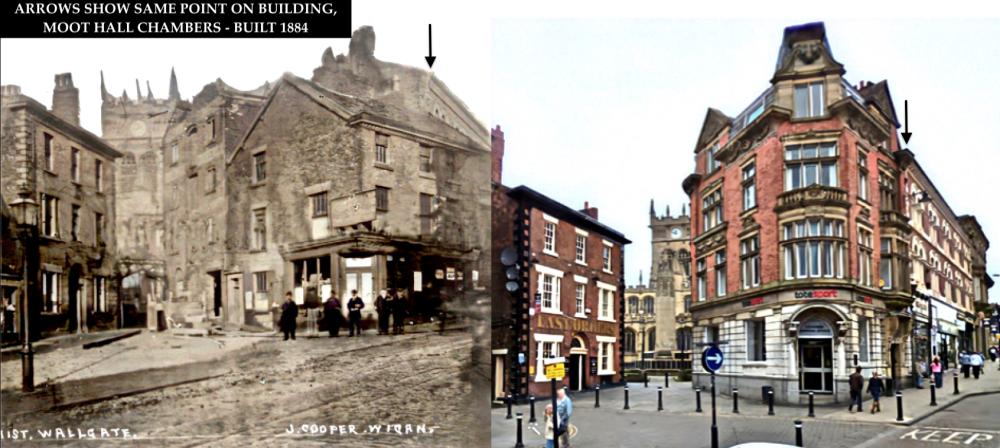 Wallgate scene 140 years later