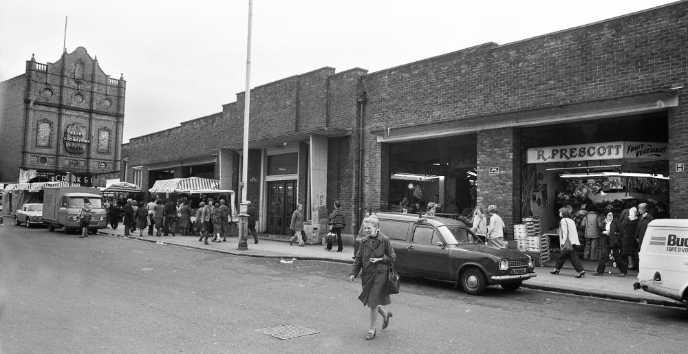 Hope Street side of Wigan market hall