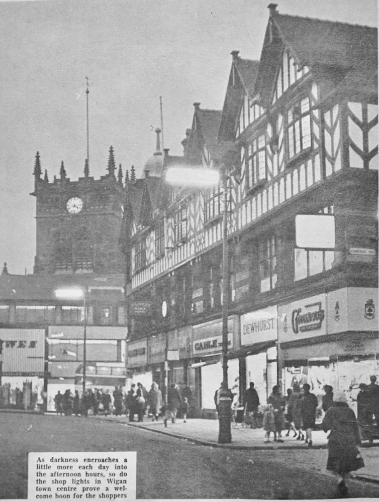 Winter evening, Market Place 1967 Winter evening, Market Place 1967