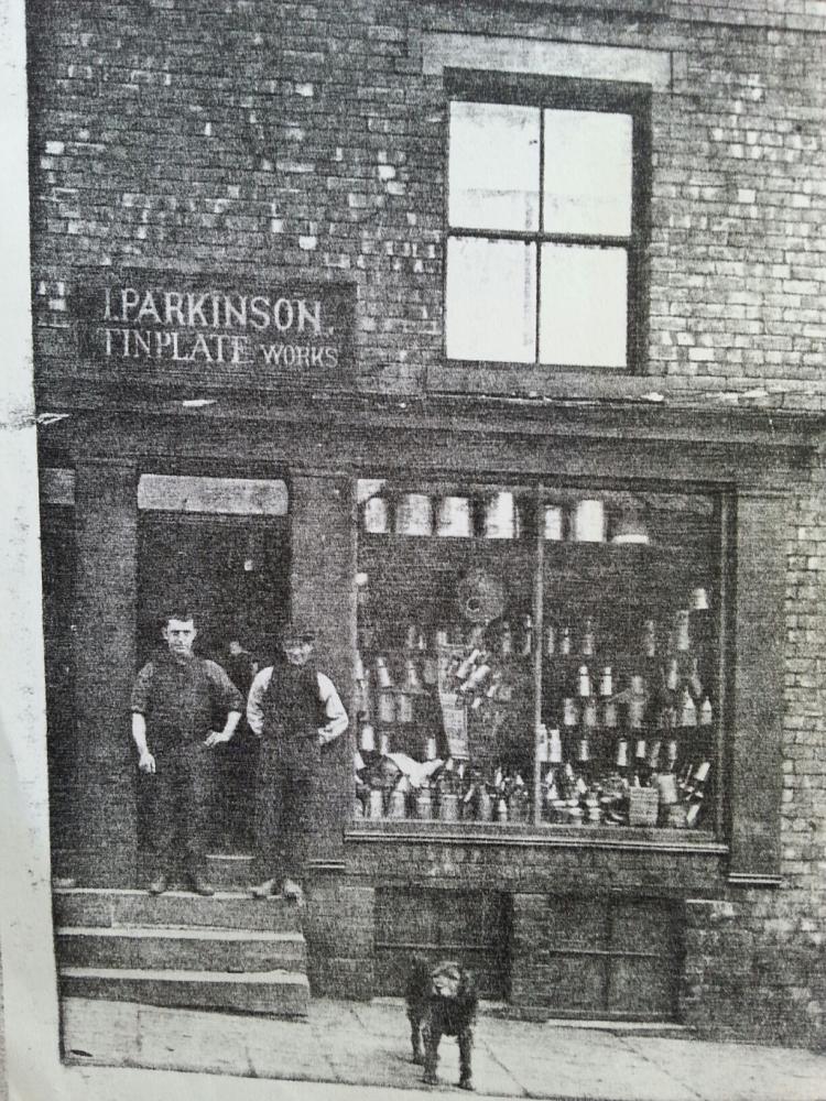 66 Millgate, Wigan. Isaac Parkinson. Tinplate Works