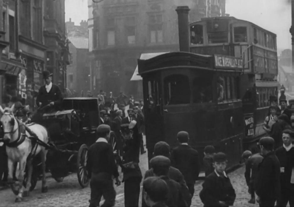 Steam Tram Wigan 1902 Wallgate