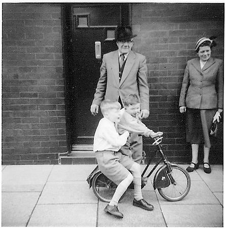 Two on a Tricycle - Golborne St Scholes circa 1954 Two on a Tricycle - Golborne St Scholes circa 1954