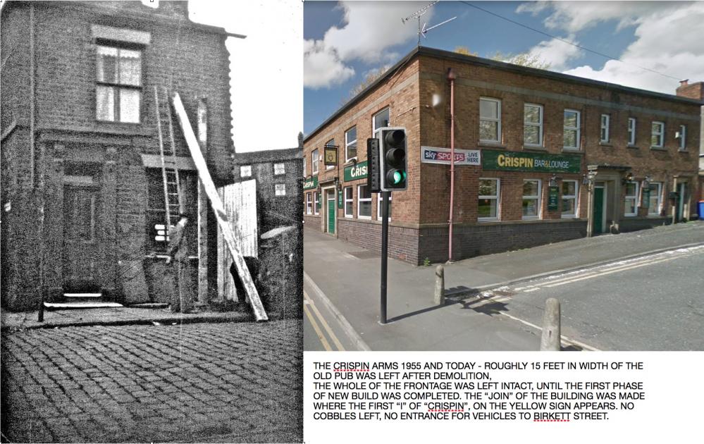 Crispin Arms 1955 and today Crispin Arms 1955 and today