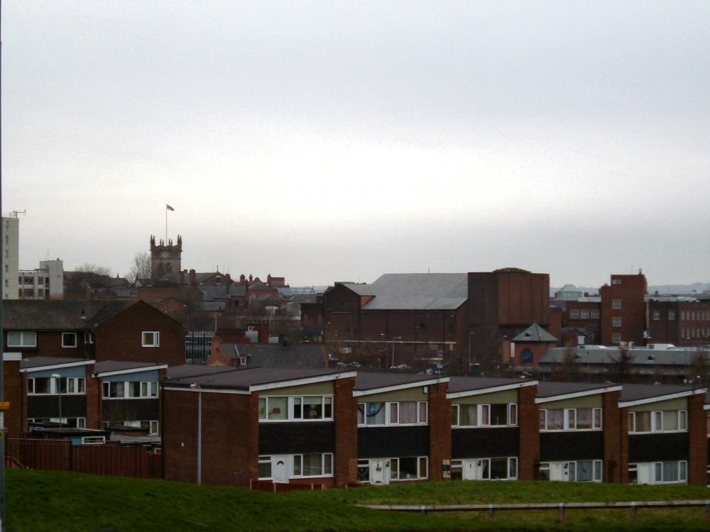 Wigan Skyline from Greenhough Street Wigan Skyline from Greenhough Street