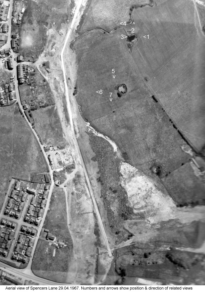 Spencers Lane Aerial View 29 March 1967 Spencers Lane Aerial View 29 March 1967