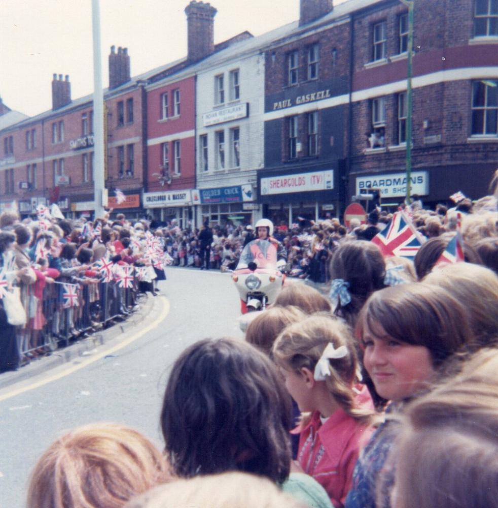 Queen's visit to Wigan 1977