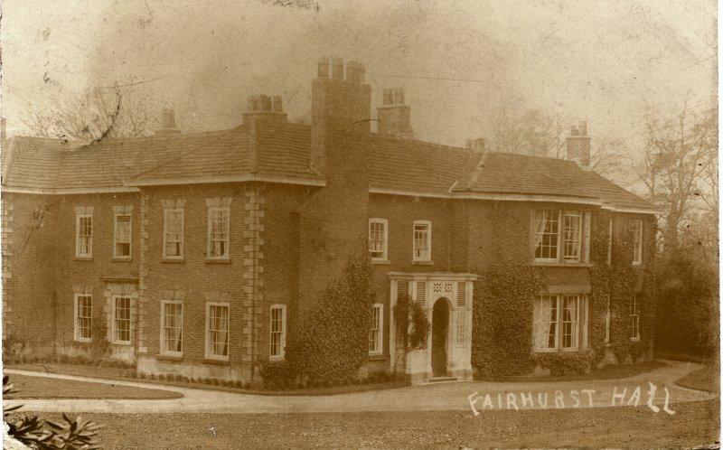 Fairhurst Hall. 1906.