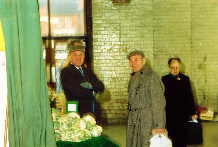 Inside Wigan Market Hall on the last day of trading.