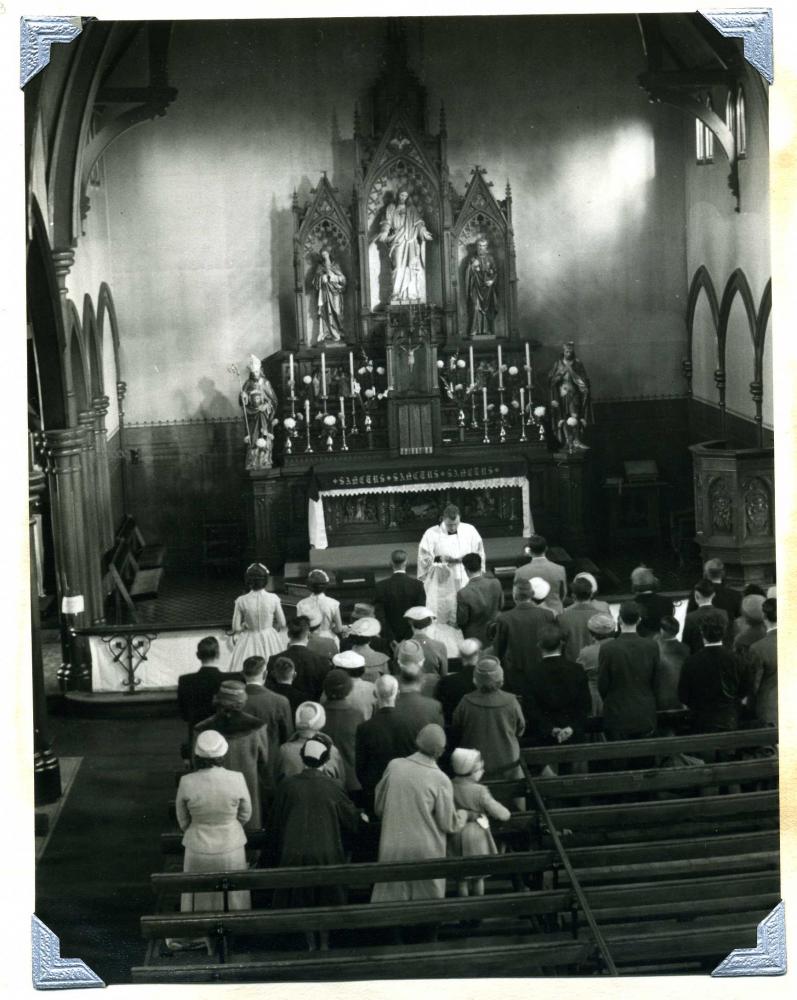 Interior of St. Cuthbert's church, Cuthbert Street Interior of St. Cuthbert's church, Cuthbert Street