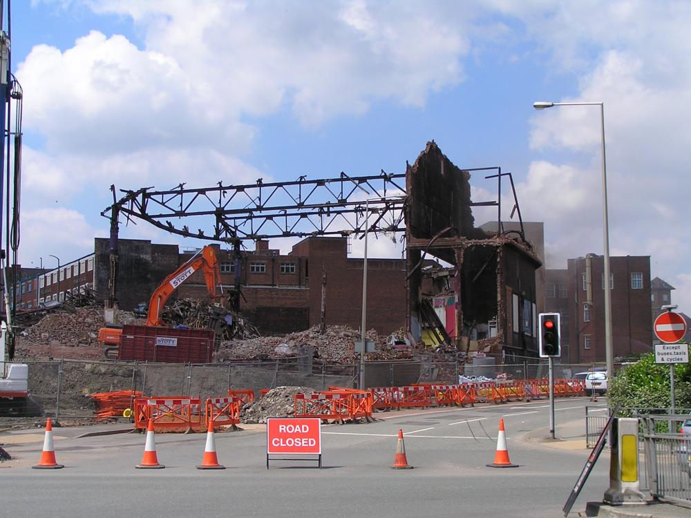 End of the Ritz Cinema. End of the Ritz Cinema.