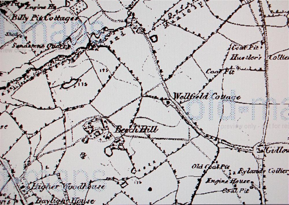 Beech Hill 1849 map