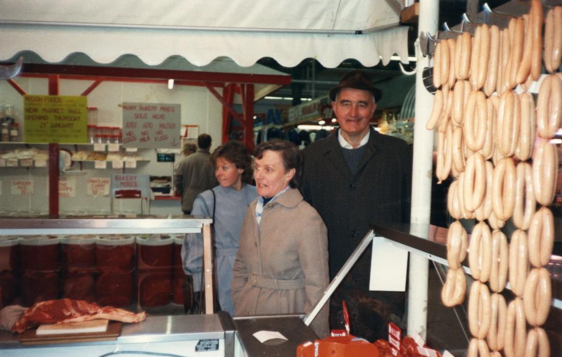 Inside Wigan Market Hall on the last day of trading.