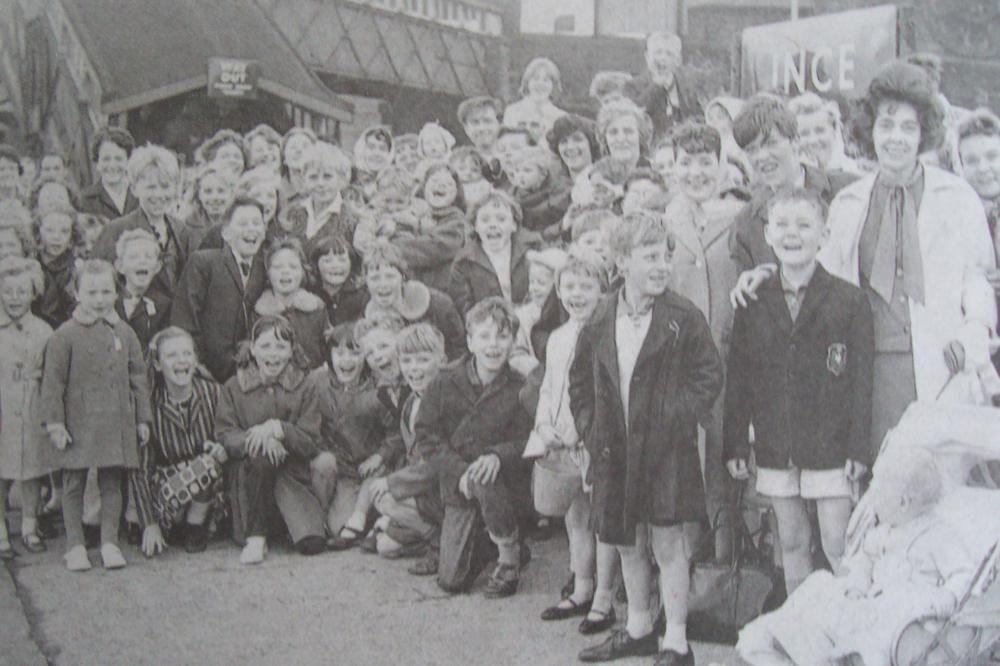 A crowded Ince station in the 1960s (old newspaper cutting)