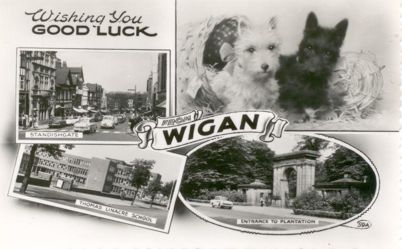 Wigan postcard. Wigan postcard.