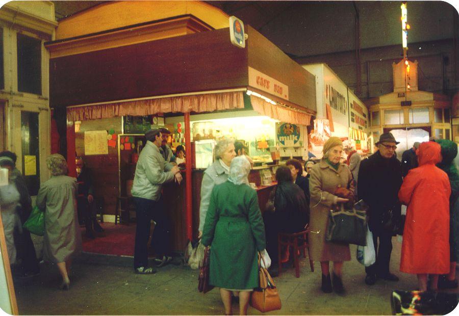 Wigan Market Hall in the 1980s.